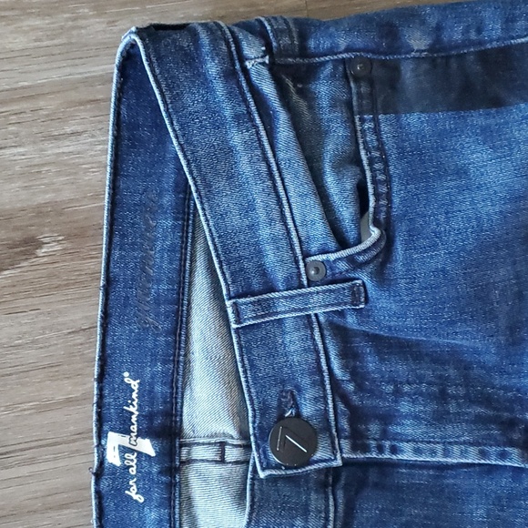 7 for all mankind Gwenevere medium wash side stripe skinny jeans - Picture 2 of 5